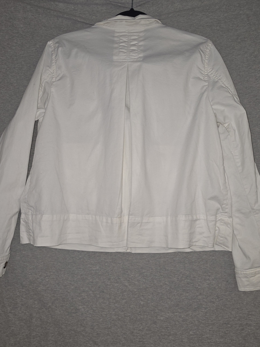 GAP White Button-Front Utility Jacket - Picture 12 of 12